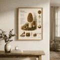 Morel — Naturalist Field Plate | Printable Mushroom Wall Art